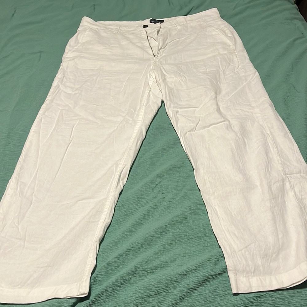 H&M White Linen Pants